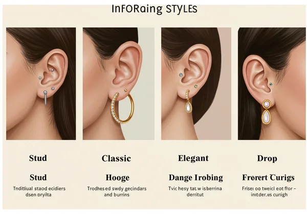 studs, hoops, dangles.