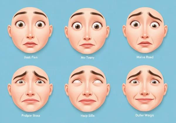 Infographic of 6 key facial shapes