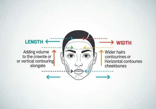 Sơ đồ minh họa tạo kiểu theo tỷ lệ khuôn mặt